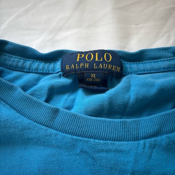 Polo Ralph Lauren Blue Long Sleeve Tee - Picture 1 of 4